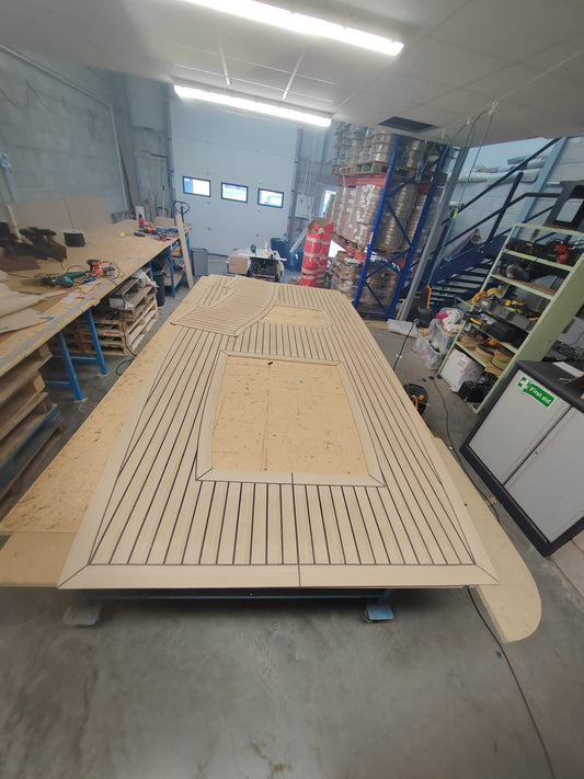 Shearwater 890S pvc synthetic teak deck- Free sample and quote request