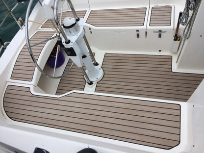 Moody 36 sailboat pvc synthetic teak deck- Free sample and quote request
