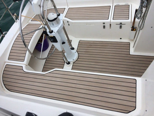 Moody 36 sailboat pvc synthetic teak deck- Free sample and quote request