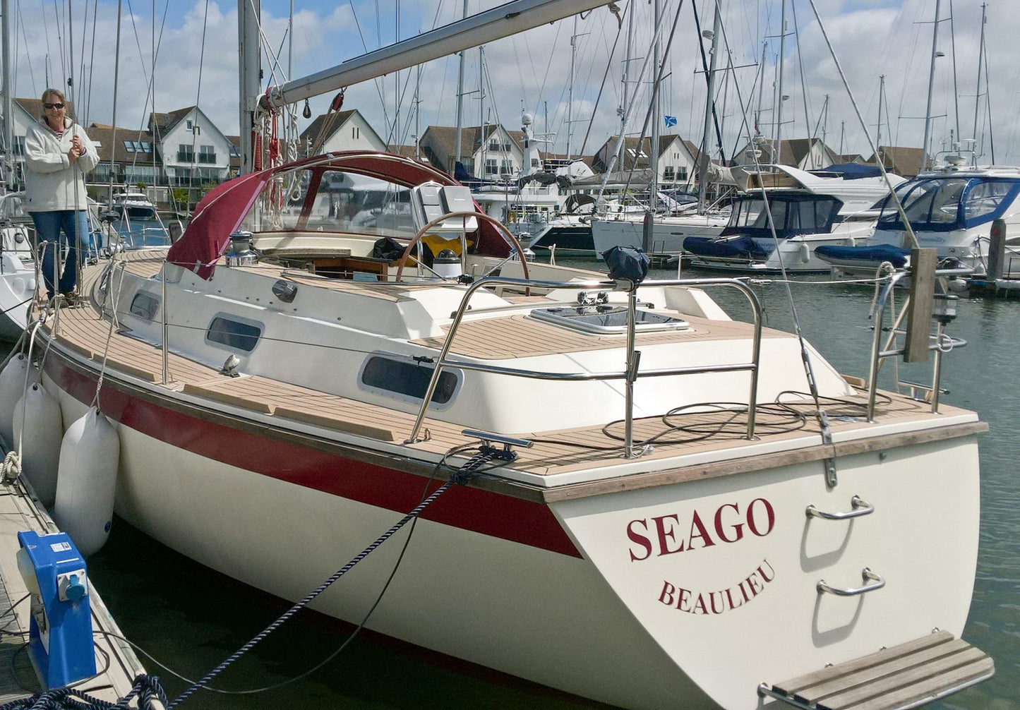 Westerly Corsair pvc synthetic teak deck- Free sample and quote request