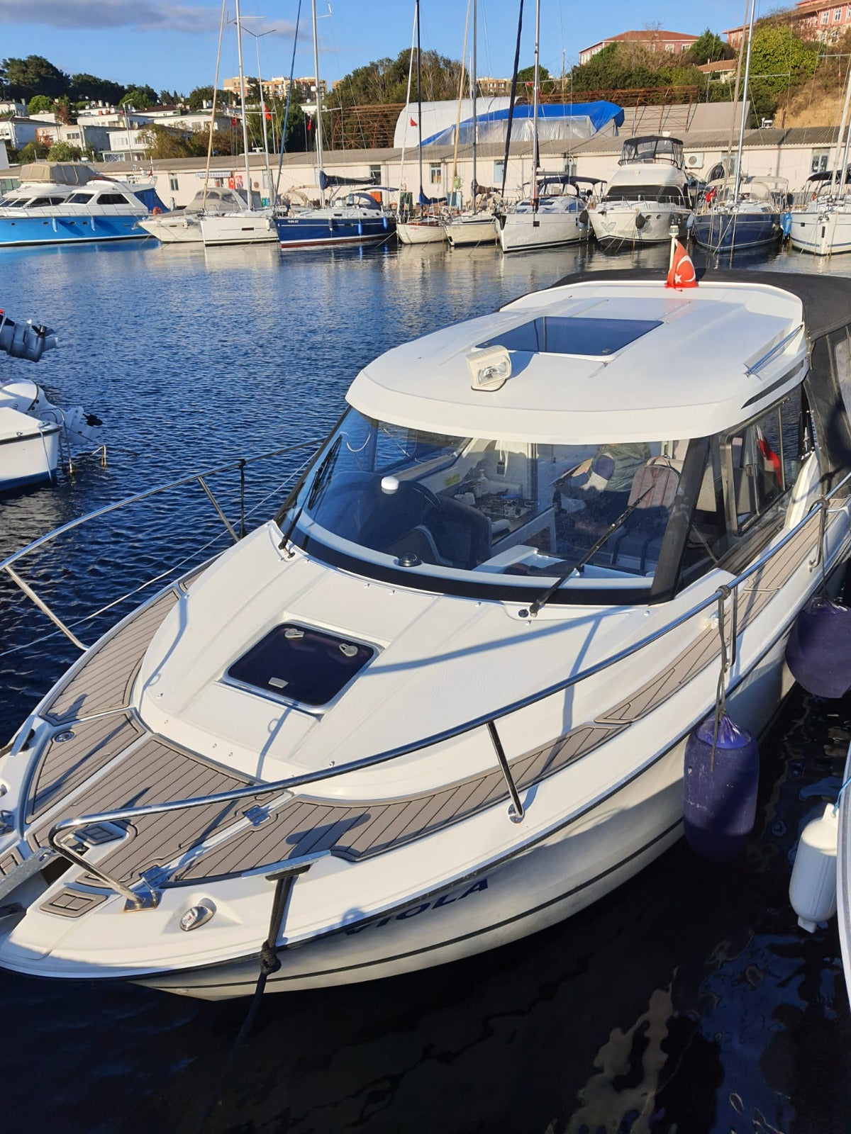 Jeanneau Merry Fisher 795 S1 powerboat eva foam synthetic teak deck
