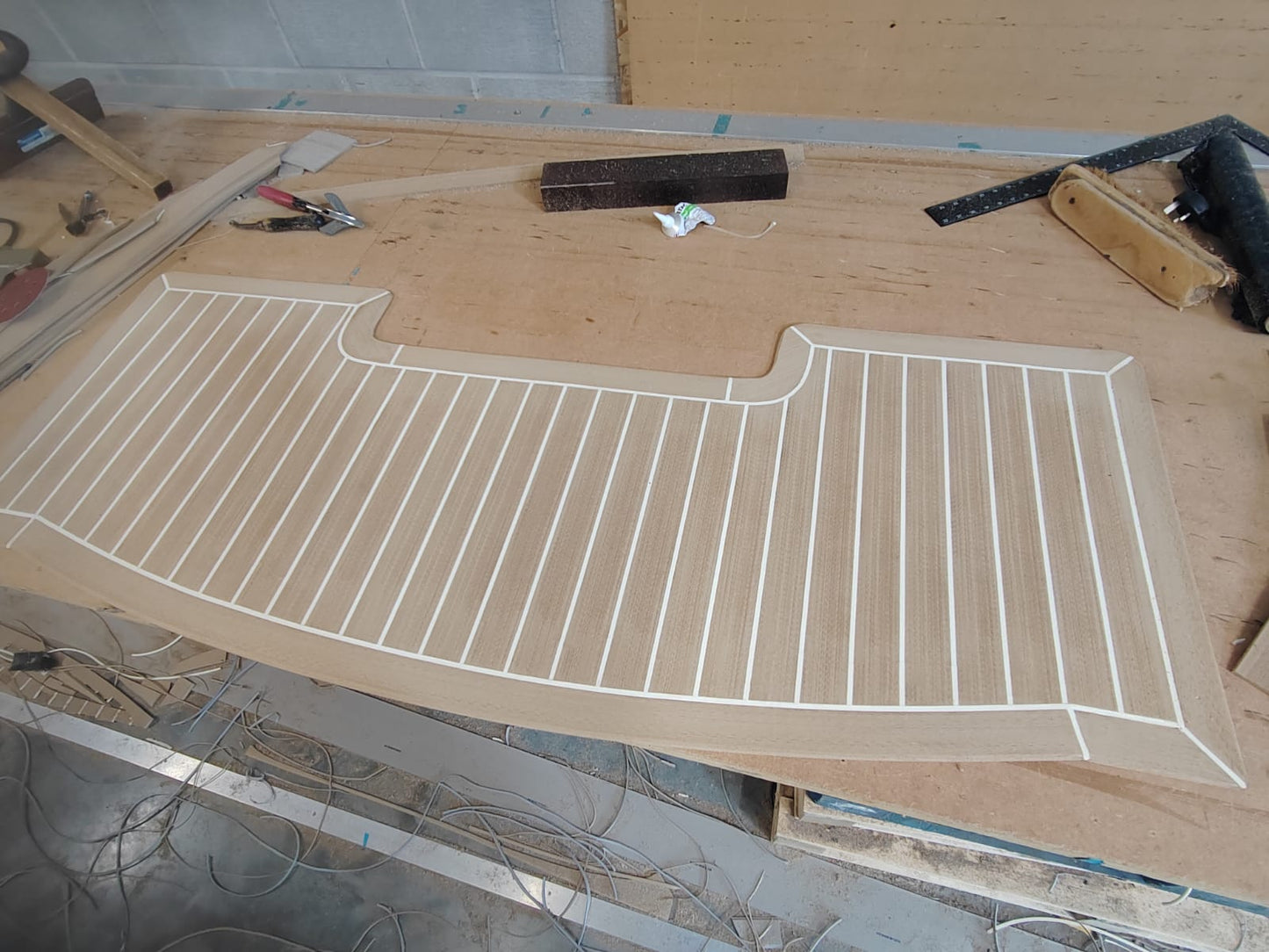 Shearwater R70 pvc synthetic teak deck- Free sample and quote request