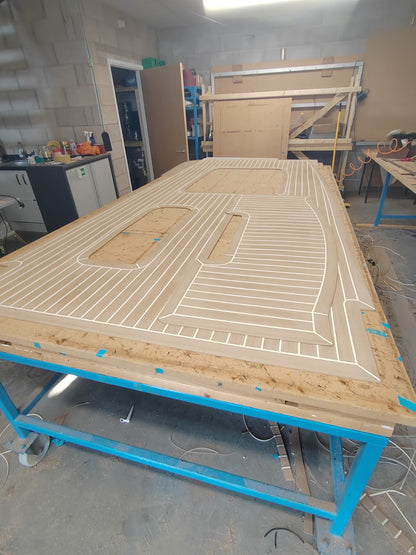 Shearwater R70 pvc synthetic teak deck- Free sample and quote request