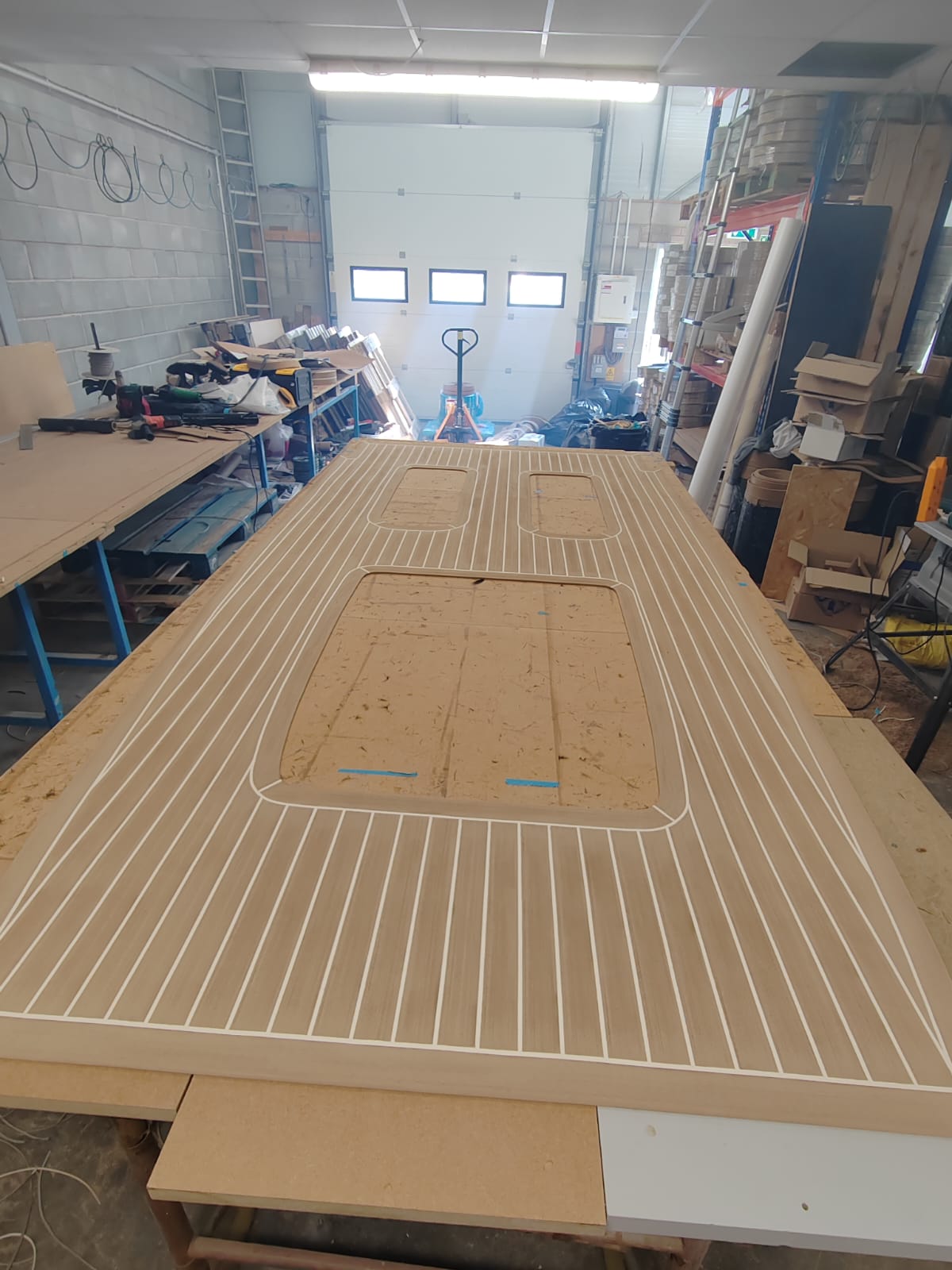 Shearwater R70 pvc synthetic teak deck- Free sample and quote request