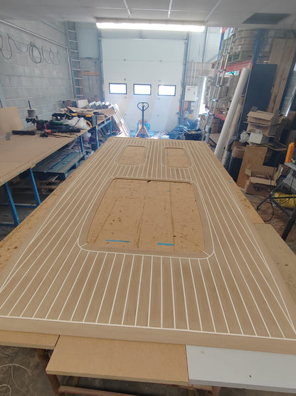 Shearwater R70 pvc synthetic teak deck- Free sample and quote request