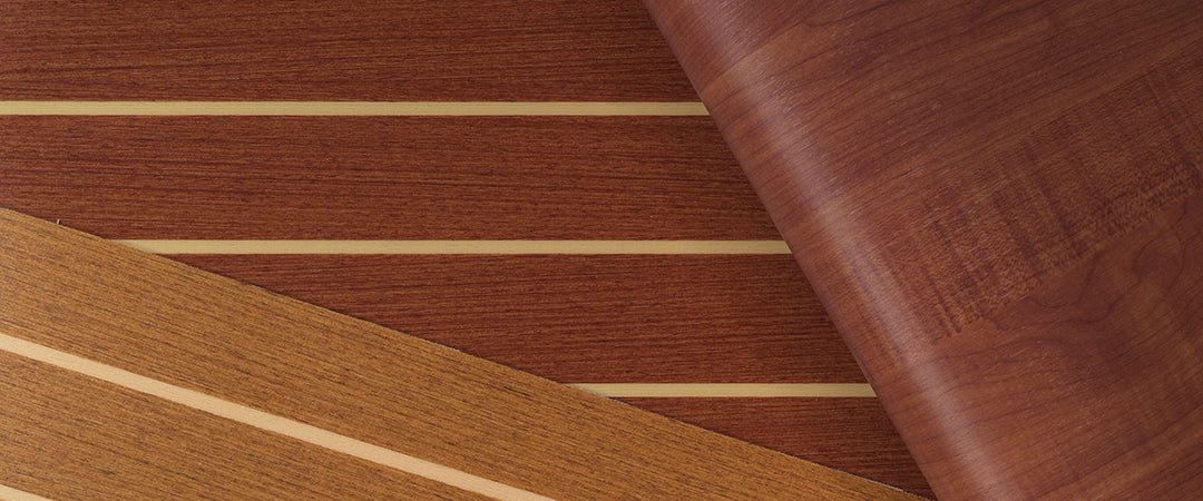 370 Teak and holly IMO soleboard cut length surface vinyl per linear m off the roll- Free sample and quote request