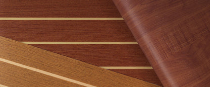370 Teak and holly IMO soleboard cut length surface vinyl per linear m off the roll- Free sample and quote request