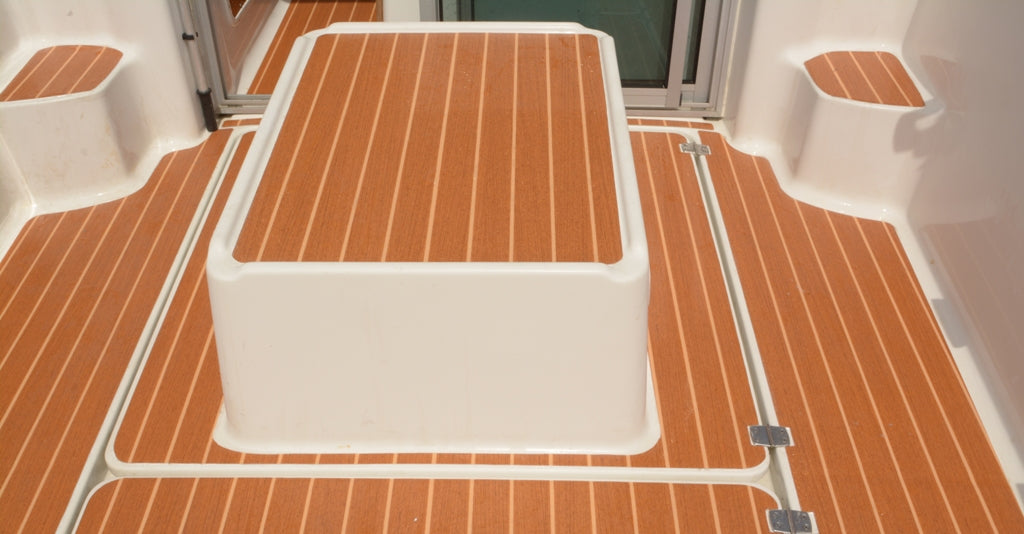 370 Teak and holly IMO soleboard cut length surface vinyl per linear m off the roll- Free sample and quote request